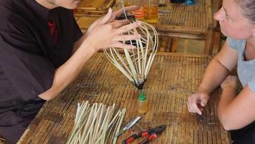 Lantern Making - Be a real farmer at Tra Que Village